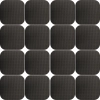 Antypoślizgowa podkładka 2,5cm Czarna 16szt. Kwadrat