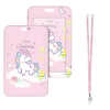 Identyfikator Etui Holder na kartę Smycz UHOO 7032 Lady Unicorn