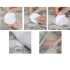 RZEP SAMOPRZYLEPNY DYWAN OBRUS SOFA 6 szt. WHITE