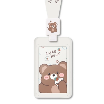 Identyfikator Etui Holder na kartę Smycz UHOO 7148 Cute Bear