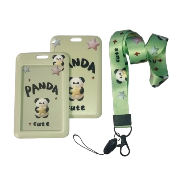 Identyfikator Etui Holder na kartę Smycz UHOO 7131-33 Cute Panda Star