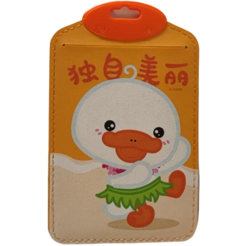Identyfikator Etui Holder na kartę Smycz UHOO 6592 Duck eco pion Orange
