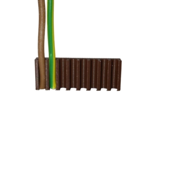 UCHWYT KABLOWY na kabel YDYp 2.5mm2 Brązowy zestaw 10szt.
