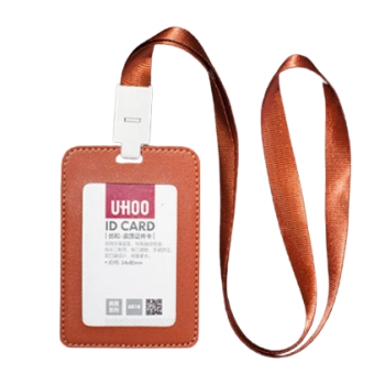 Identyfikator Etui Holder na kartę Smycz UHOO 6838 Brown