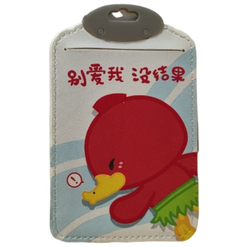 Identyfikator Etui Holder na kartę Smycz UHOO 6592 Duck eco pion White