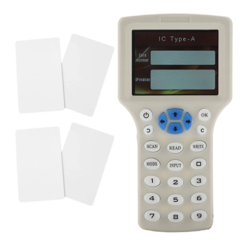 MEGA KOPIARKA PROGRAMATOR DUPLIKATOR BRELOKÓW KART+4 KARTY RFID