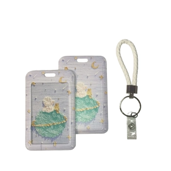 Identyfikator Etui Holder na kartę Smycz UHOO 7228 Oil Paint Planet