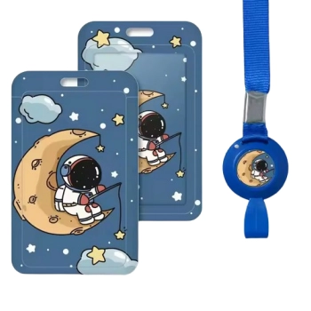 Identyfikator Etui Holder na kartę Smycz UHOO 7032 Kosmos Blue