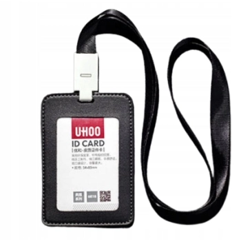 Identyfikator Etui Holder na kartę Smycz UHOO 6838 Black
