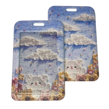 Identyfikator Etui Holder na kartę Smycz UHOO 7228 Oil Paint Bear