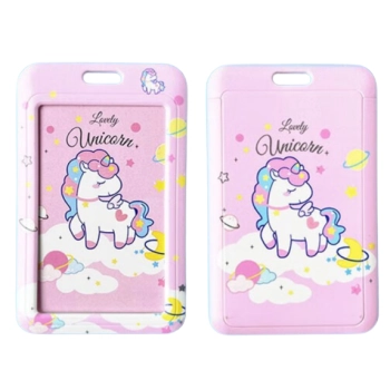 Identyfikator Etui Holder na kartę Smycz UHOO 7032 Lady Unicorn