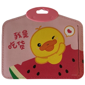 Identyfikator Etui Holder na kartę Smycz UHOO 6591  Duck eco poz Pink