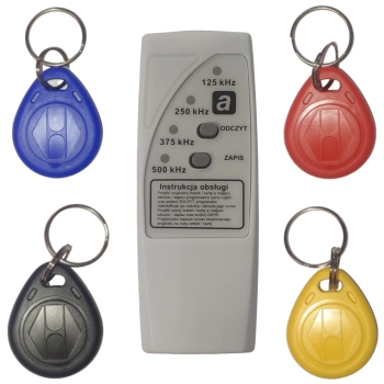 CZYTNIK PROGRAMATOR DUPLIKATOR RFID + 4 BRELOKI