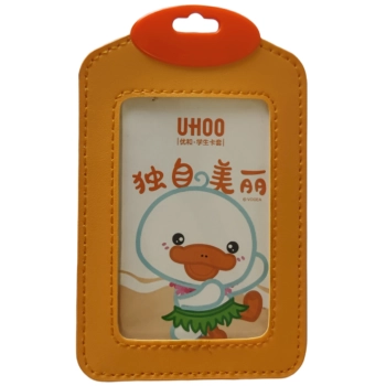 Identyfikator Etui Holder na kartę Smycz UHOO 6592 Duck eco pion Orange