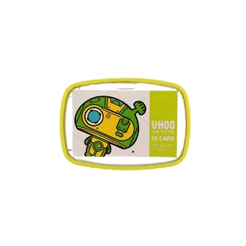 Identyfikator Etui Holder na kartę Smycz UHOO 6105 Robot poz. lime green