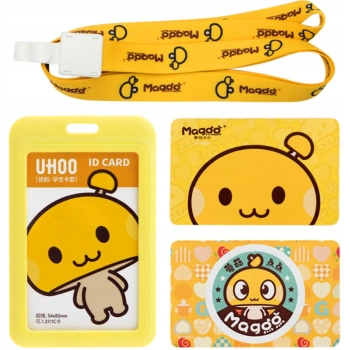 Identyfikator Etui Holder na kartę Smycz UHOO 6008 Magoo Yellow