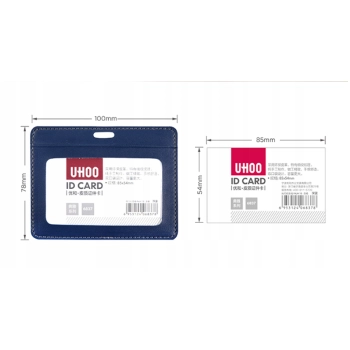 Identyfikator Etui Holder na kartę Smycz UHOO 6809 Navy Blue