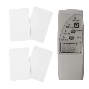 CZYTNIK PROGRAMATOR DUPLIKATOR RFID + 4 KARTY