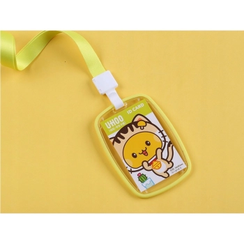 Identyfikator Etui Holder na kartę Smycz UHOO 6106 Kitty lime green