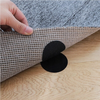 RZEP SAMOPRZYLEPNY DYWAN OBRUS SOFA 6 szt. BLACK