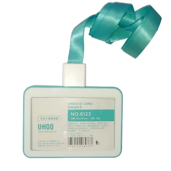 Identyfikator Etui Holder na kartę Smycz UHOO 6123 Light Blue
