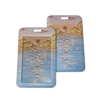 Identyfikator Etui Holder na kartę Smycz UHOO 7228 Oil Paint Sunset