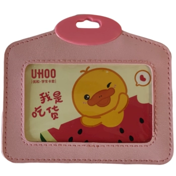 Identyfikator Etui Holder na kartę Smycz UHOO 6591  Duck eco poz Pink