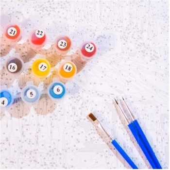 OBRAZ DO MALOWANIA PO NUMERACH Z RAMĄ 40X50 NR 7416