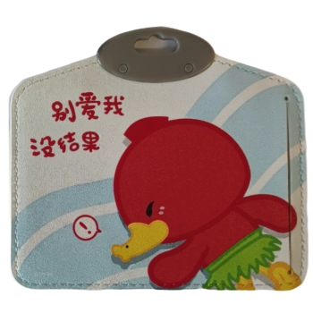 Identyfikator Etui Holder na kartę Smycz UHOO 6591 Duck eco poz White